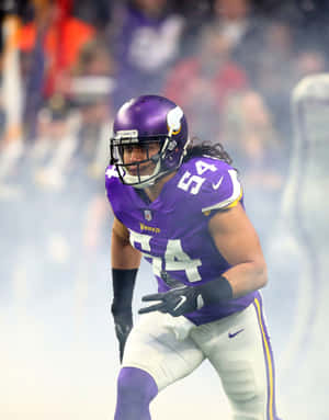 Nfl Star Eric Kendricks In Action Wallpaper