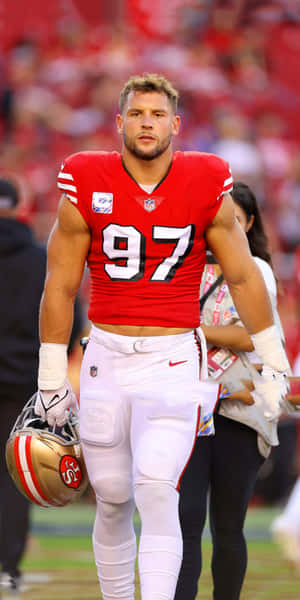 Nfl Star Nick Bosa Wallpaper