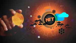Nft Coin Orange Aesthetic Wallpaper