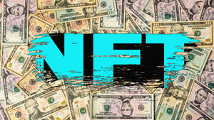 Nft Scattered Dollar Bills Art Wallpaper