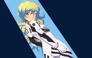 Nia Teppelin - A Vibrant & Fearless Gurren Lagann Character Wallpaper