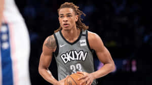 Nic Claxton Brooklyn Basketball Player Wallpaper