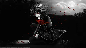 Nice Anime Sorrowful Red Eyes Wallpaper