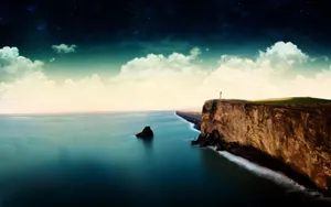 Nice Dark Blue Ocean Wallpaper