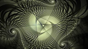 Nice Green Abstract And Lines Wallpaper