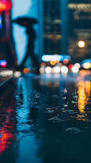 Nice Iphone Rain Lock Screen Theme Wallpaper