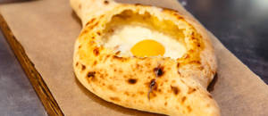 Nicely Baked Georgian Khachapuri Delicacy Wallpaper