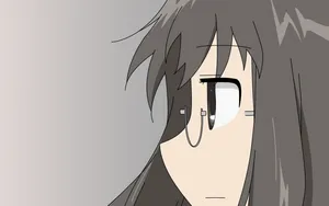 Nichijou Mai Looking To The Side Wallpaper