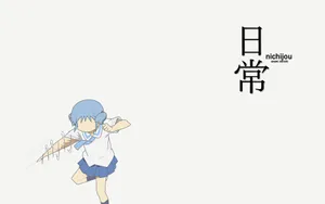 Nichijou Mio Attacks Wallpaper