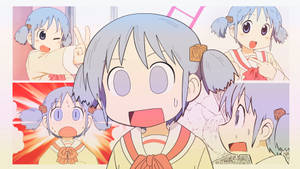 Nichijou Mio Funny Collage Wallpaper