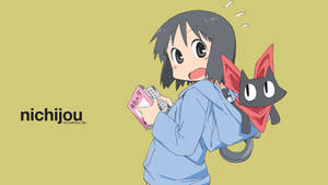 Nichijou Nano And Sakamoto Wallpaper