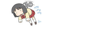 Nichijou Nano Flying Away Wallpaper