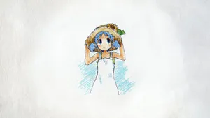 Nichijou Summer Mio Wallpaper