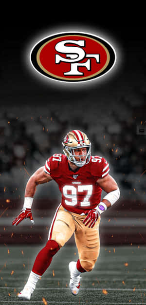 Nick Bosa On The Field Wallpaper