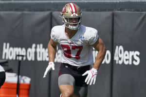 Nick Bosa Takes The Field With The San Francisco 49ers Wallpaper