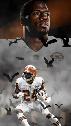 Nick Chubb Cleveland Browns Artwork Wallpaper