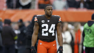 Nick Chubb Cleveland Browns Captain Wallpaper