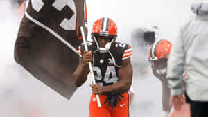 Nick Chubb Cleveland Browns Entrance Wallpaper