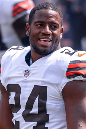 Nick Chubb Cleveland Browns Portrait Wallpaper