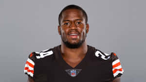 Nick Chubb Cleveland Browns Portrait Wallpaper