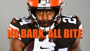Nick Chubb No Bark All Bite Wallpaper
