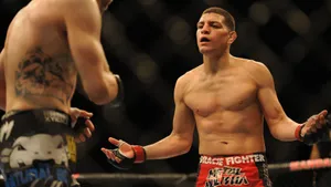 Nick Diaz Taunting His Opponent Wallpaper