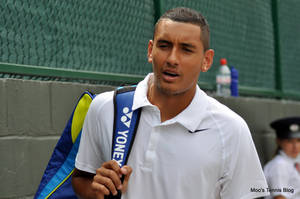 Nick Kyrgios After Game Snapshot Wallpaper