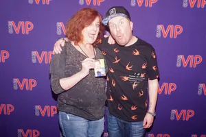 Nick Swardson Strikes An Iconic Pose In His Profession As A Comedian. Wallpaper