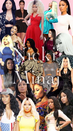 Nicki Minaj Mosaic Image Wallpaper