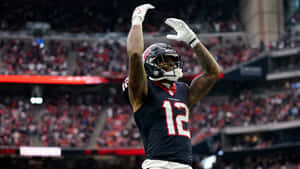 Nico Collins Celebration Houston Texans Wallpaper