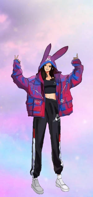 Nico Robin One Piece Bunny Hoodie Wallpaper