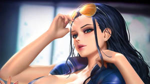 Nico Robin One Piece Shades On Forehead Wallpaper