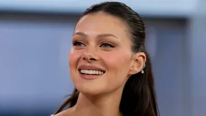 Nicola Peltz Smiling Portrait Wallpaper