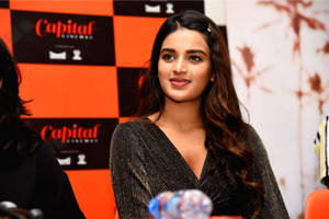 Nidhi Agarwal 2019 Ismart Shankar Success Tour Wallpaper