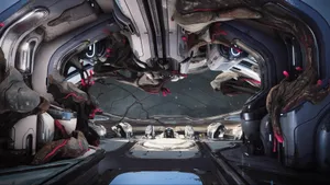 Nidus Infested Ship Interior Wallpaper