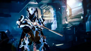 Nidus Warframe In Action Wallpaper
