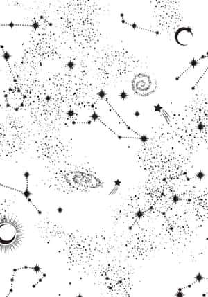 Night Sky Filled With Constellations Wallpaper