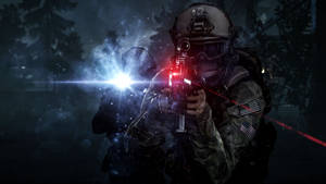 Night Sniper Soldier Wallpaper