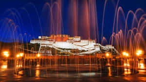 Night View In Potala Palace, Lhasa Wallpaper