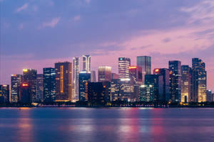 Nightfall Over West Lake, Hangzhou Wallpaper