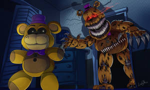 Nightmare Freddy X Fazbear Wallpaper