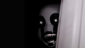 Nightmare Puppet Creepy Door Peek Wallpaper