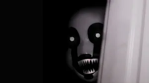 Nightmare Puppet Creepy Door Peek Wallpaper