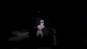 Nightmare Puppet In Dark Hallway Wallpaper