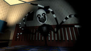 Nightmare Puppet In Dark Room Wallpaper