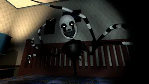 Nightmare Puppet In Dark Room Wallpaper