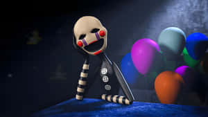 Nightmare Puppet In Dark Room Wallpaper