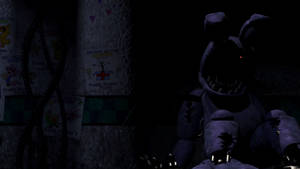 Nightmare Withered Bonnie, A Character From Five Nights At Freddy's Wallpaper