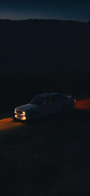 Nighttime Car Profile Wallpaper