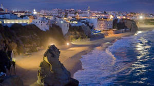 Nighttime Dominican Republic City Wallpaper